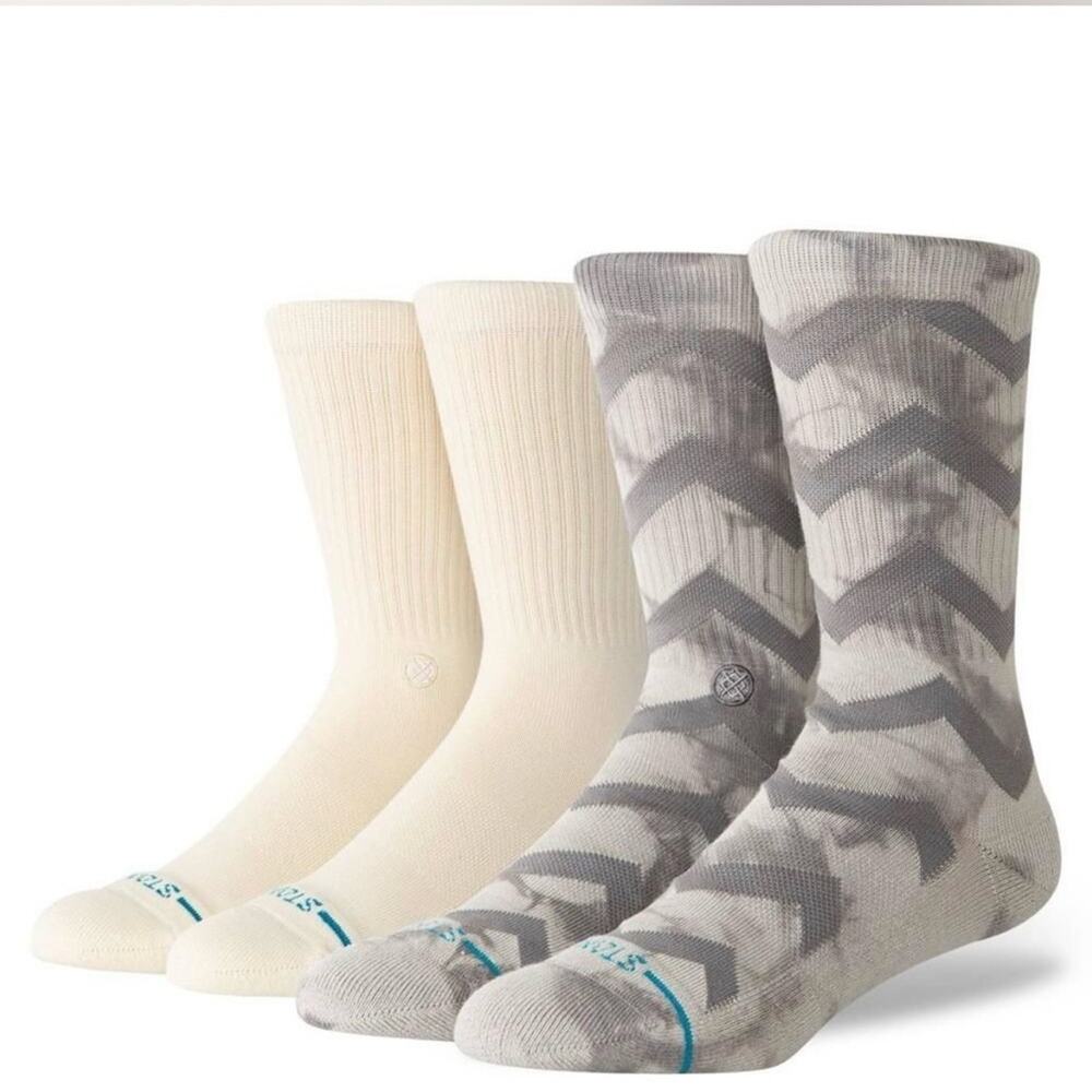 Stance mens tie dye crew socks 2 pack